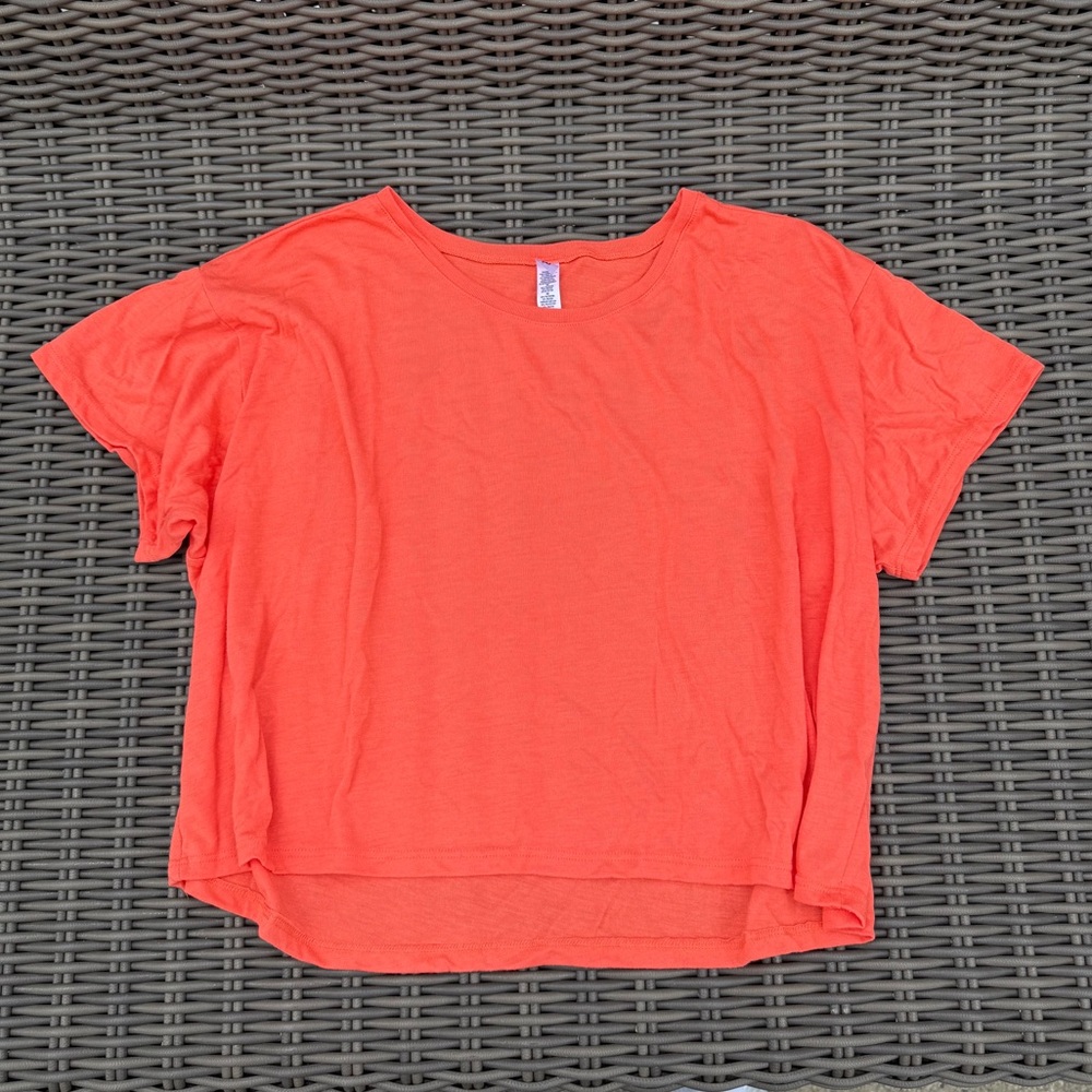 Bella Canvas Orange Women's Cropped Top - Size M